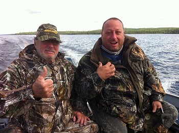 Hunting party at Dog Lake, beautiful hunting trip in Ontario