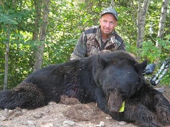 Gorgeous catch, black bear at Dog Lake Resort in Ontario